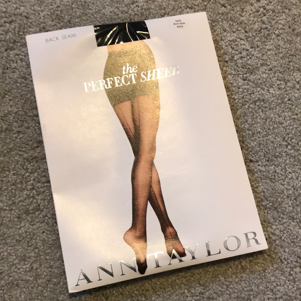 Sheer tights with back seem- sz Small